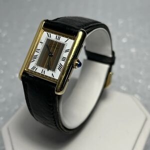 Cartier Tank Must Vermeil Tri-Color Fullset Trinity Dial Vintage Ref.590005